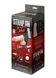 Вибрострапон Woman Midi с вагинальной пробкой - 22 см. - LOVETOY (А-Полимер) - купить с доставкой в Королеве
