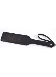 Черная гладкая шлепалка SEX - 35 см. - Sitabella - купить с доставкой в Королеве