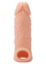 Телесная насадка EXTENDER WITH BALL STRAP 5.5 - 14 см. - Dream Toys - в Королеве купить с доставкой