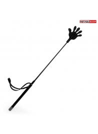 Черный стек с наконечником-ладошкой - 55 см. - Notabu - купить с доставкой в Королеве