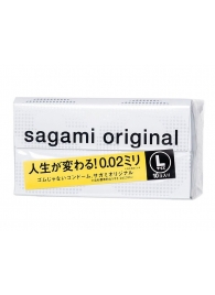 Презервативы Sagami Original 0.02 L-size увеличенного размера - 10 шт. - Sagami - купить с доставкой в Королеве