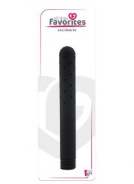 Черная насадка для анального душа ANAL DOUCHE - 15 см. - Dream Toys - купить с доставкой в Королеве