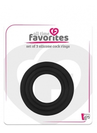 Набор из 3 эрекционных колец SILICONE COCKRINGS - Dream Toys - в Королеве купить с доставкой