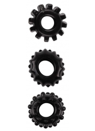 Набор из 3 черных эрекционных колец SET OF 3 COCKRINGS - Dream Toys - в Королеве купить с доставкой