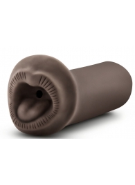 Коричневый мастурбатор-ротик Naughty Nicole - Blush Novelties - в Королеве купить с доставкой