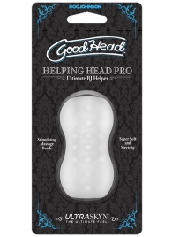 Прозрачный мини-мастурбатор Helping Head Pro - Doc Johnson - в Королеве купить с доставкой