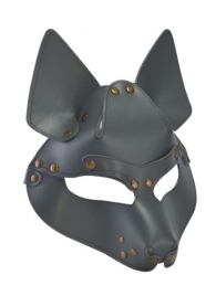 Серая маска Wolf с клепками - Sitabella - купить с доставкой в Королеве