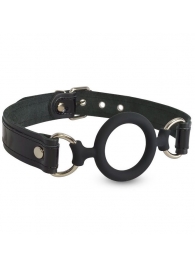 Силиконовый кляп-рамка на кожаных ремешках - Sitabella - купить с доставкой в Королеве