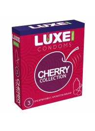 Презервативы с ароматом вишни LUXE Royal Cherry Collection - 3 шт. - Luxe - купить с доставкой в Королеве