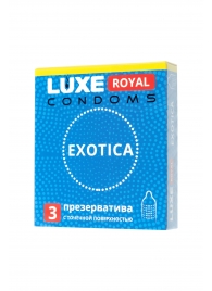 Текстурированные презервативы LUXE Royal Exotica - 3 шт. - Luxe - купить с доставкой в Королеве