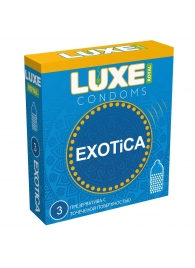 Текстурированные презервативы LUXE Royal Exotica - 3 шт. - Luxe - купить с доставкой в Королеве