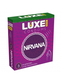 Презервативы с увеличенным количеством смазки LUXE Royal Nirvana - 3 шт. - Luxe - купить с доставкой в Королеве