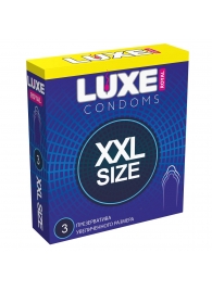Презервативы увеличенного размера LUXE Royal XXL Size - 3 шт. - Luxe - купить с доставкой в Королеве