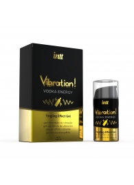 Жидкий интимный гель с эффектом вибрации Vibration! Vodka Energy - 15 мл. - INTT - купить с доставкой в Королеве