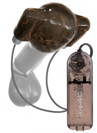 Дымчатый вибростимулятор головки пениса Dual Vibrating Head Teaser - Pipedream - в Королеве купить с доставкой