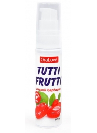 Гель-смазка Tutti-frutti со вкусом барбариса - 30 гр. - Биоритм - купить с доставкой в Королеве