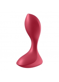 Красный вибромассажёр простаты Satisfyer Backdoor Lover - 14 см. - Satisfyer - в Королеве купить с доставкой