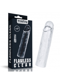 Прозрачная насадка-удлинитель Flawless Clear Penis Sleeve Add 1 - 15,5 см. - Lovetoy - в Королеве купить с доставкой
