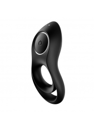 Черное эрекционное виброкольцо Legendary Duo - Satisfyer - в Королеве купить с доставкой