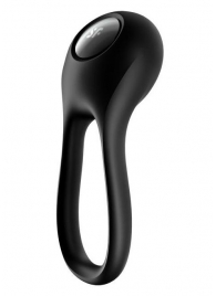 Черное эрекционное виброкольцо Majestic Duo - Satisfyer - в Королеве купить с доставкой