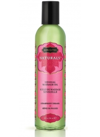 Массажное масло Naturals Strawberry Dreams с ароматом клубники - 236 мл. - Kama Sutra - купить с доставкой в Королеве