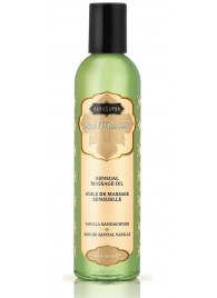 Массажное масло Naturals Vanilla Sandalwood с ароматом ванили и сандала - 236 мл. - Kama Sutra - купить с доставкой в Королеве