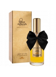 Массажное масло Light My Fire с ароматом карамели - 100 мл. - Bijoux Indiscrets - купить с доставкой в Королеве