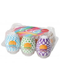 Набор из 6 мастурбаторов Tenga EGG IV с различным рельефом - Tenga - в Королеве купить с доставкой