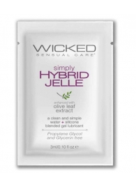 Гель-лубрикант на водно-силиконовой основе Simply Hybrid Jelle - 3 мл. - Wicked - купить с доставкой в Королеве