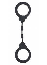 Черные силиконовые наручники Suppression - Lola Games - купить с доставкой в Королеве