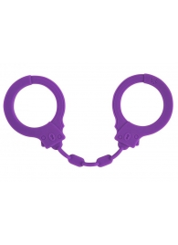 Фиолетовые силиконовые наручники Suppression - Lola Games - купить с доставкой в Королеве