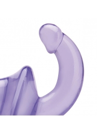 Фиолетовый безремневой страпон Strapless Strap-On - Lux Fetish - купить с доставкой в Королеве