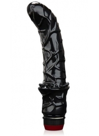 Черный вибромассажер простаты 6  Premium Prostate Massager - BlueLine - в Королеве купить с доставкой