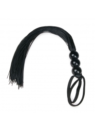 Черная силиконовая плеть Silicone Whip - 32 см. - Easy toys - купить с доставкой в Королеве