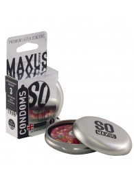 Экстремально тонкие презервативы в железном кейсе MAXUS Extreme Thin - 3 шт. - Maxus - купить с доставкой в Королеве