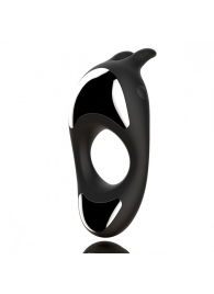 Черное эрекционное кольцо с двумя моторами Zeus Dual Vibe Cock Ring - FeelzToys - в Королеве купить с доставкой