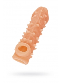 Телесная закрытая насадка с пупырышками Cock Sleeve Size S - 13,8 см. - KOKOS - в Королеве купить с доставкой