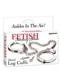 Металлические наручники Metal Leg Cuffs - Pipedream - купить с доставкой в Королеве