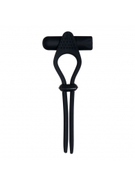 Черное эрекционное лассо с вибропулей Black Tie Affair - Zero Tolerance - в Королеве купить с доставкой