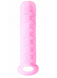 Розовый фаллоудлинитель Homme Long - 13,5 см. - Lola Games - в Королеве купить с доставкой