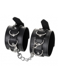 Черные оковы Anonymo из искусственной кожи - ToyFa - купить с доставкой в Королеве