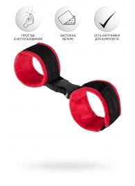 Красно-черные велюровые оковы Anonymo - ToyFa - купить с доставкой в Королеве
