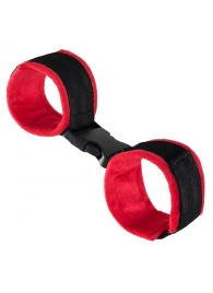 Красно-черные велюровые оковы Anonymo - ToyFa - купить с доставкой в Королеве