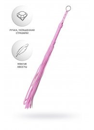 Розовый флоггер Anonymo - 64 см. - ToyFa - купить с доставкой в Королеве