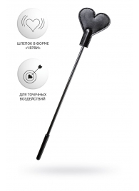 Черный стек со шлепком в форме сердца Anonymo - 35 см. - ToyFa - купить с доставкой в Королеве