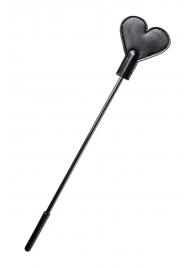 Черный стек со шлепком в форме сердца Anonymo - 35 см. - ToyFa - купить с доставкой в Королеве