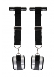 Черно-серебристые фиксаторы для рук на дверь Anonymo - ToyFa - купить с доставкой в Королеве