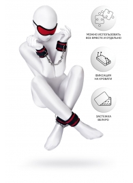 Красно-черный бондажный набор Anonymo - ToyFa - купить с доставкой в Королеве