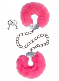 Металлические оковы с розовым мехом - Le Frivole - купить с доставкой в Королеве
