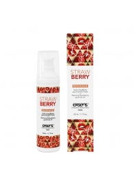 Разогревающее массажное масло  с ароматом клубники Gourmet Strawberry - 50 мл. - Exsens - купить с доставкой в Королеве